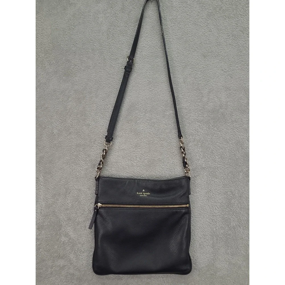 Kate Spade New York Pebbled Cow Leather Crossbody Purse with‎ Zipper Closure